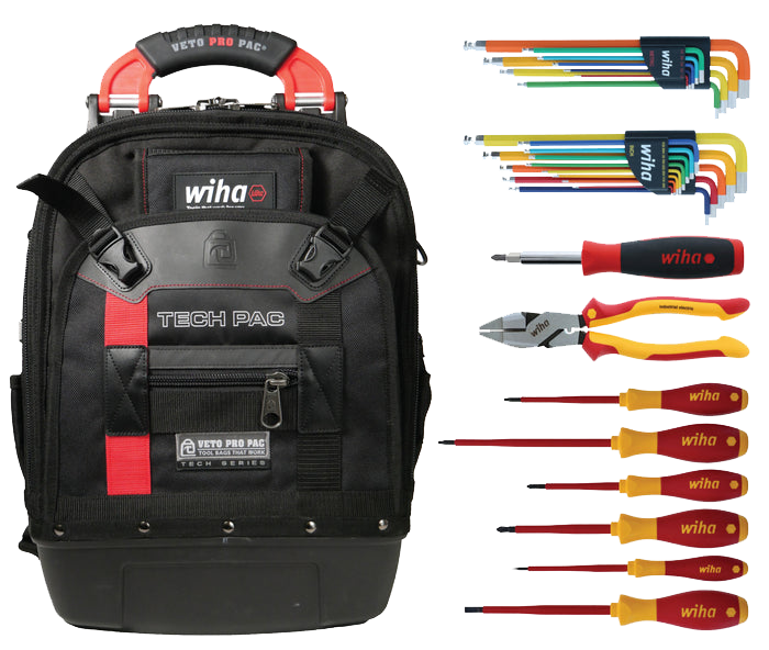 91596 WIHA REDSTRIPE 30 PIECE TOOL KIT - Tool Bags Gloves and Accessories